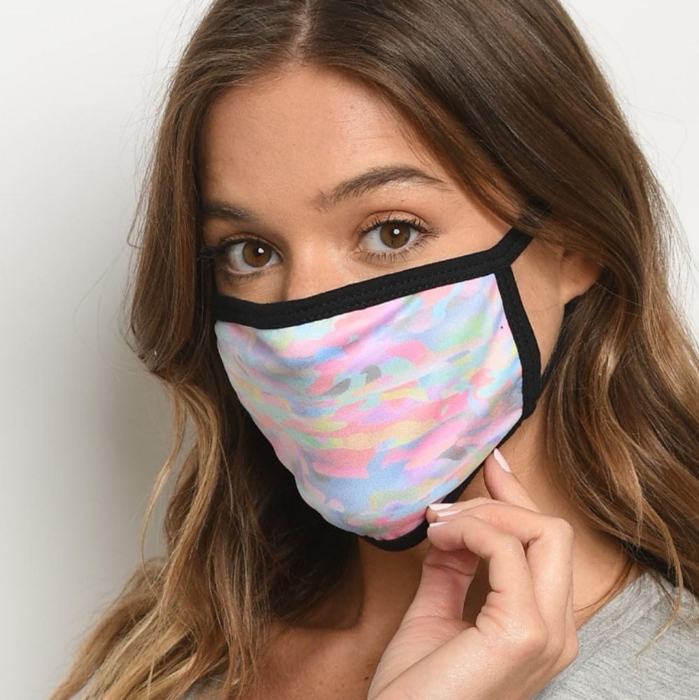 Colorful Camouflage Face Mask